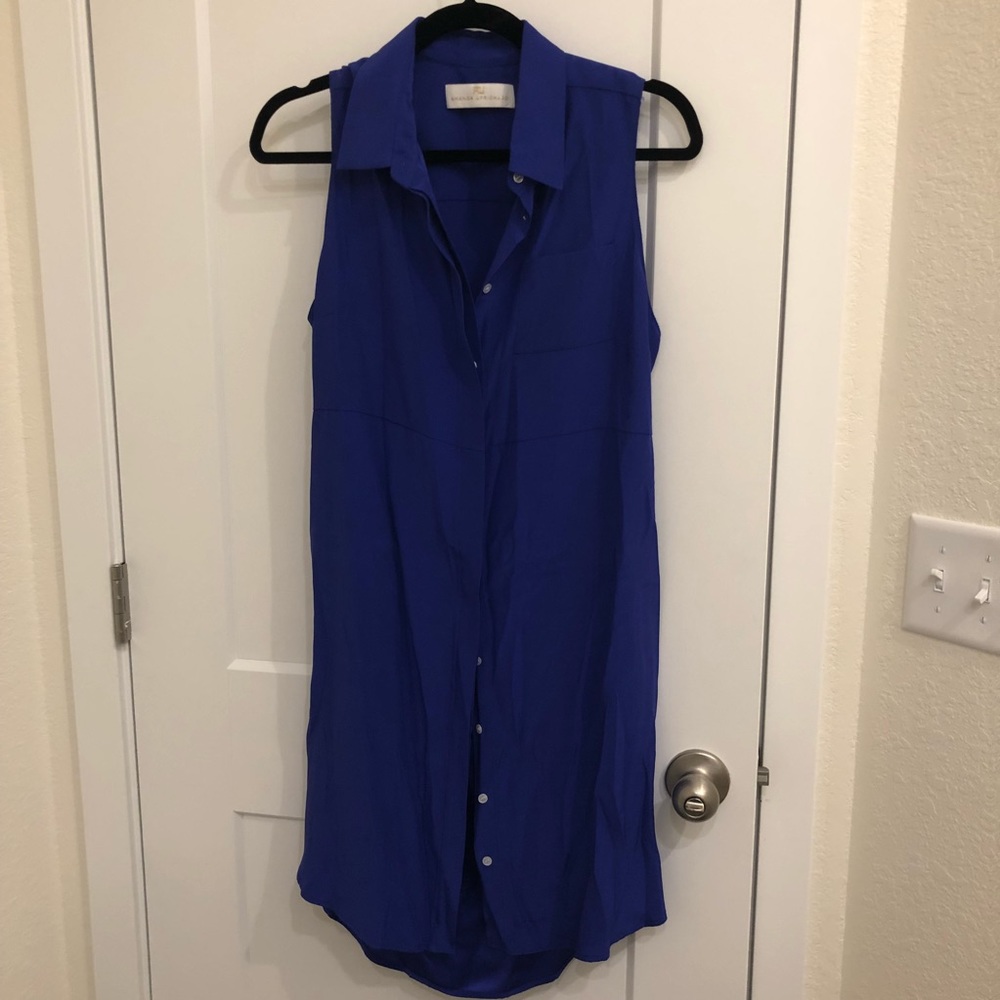 Amanda Uprichard button down sleeveless dress